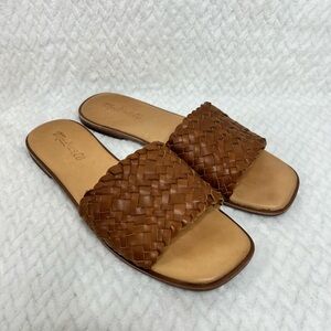 Madewell the Lianne ladies size 7 Leather upper slide sandals